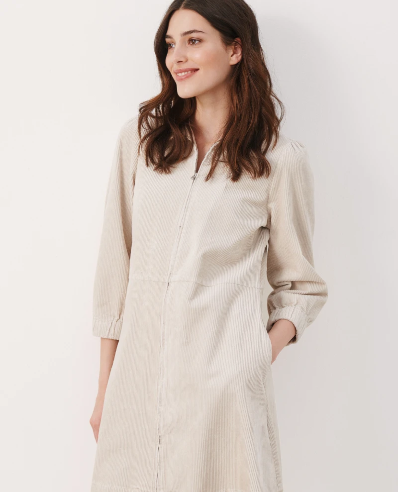 Part Two Eyvor Perfectly Pale Cord Dress