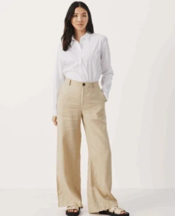 Part Two Ninnes White Pepper Trouser