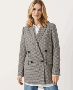 Part Two Sonja Houndstooth Blazer