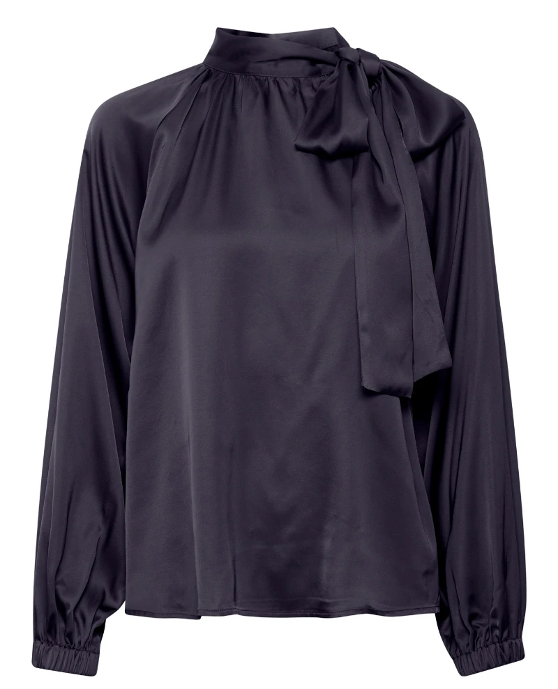 Part Two Villa Navy Bow Blouse - Image 2