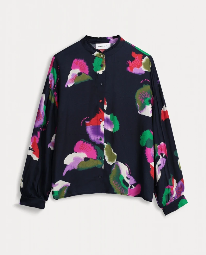 Pom Amsterdam Violets Blue Blouse - Image 5