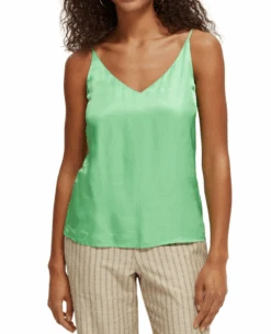 Scotch And Soda Scotch & Soda Jersey Bright Parakeet Tank With Front