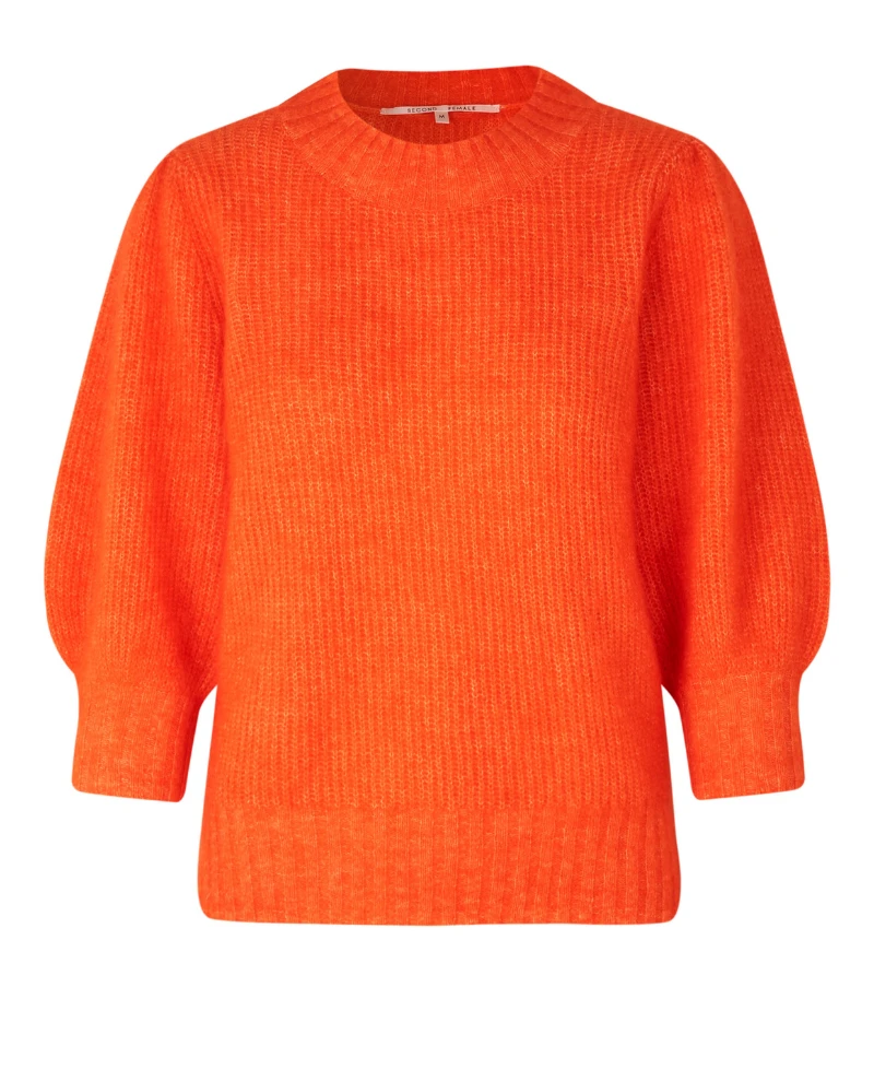 Second Female Brooky Tigerlily Knit Puff Sweatshirt - Image 2