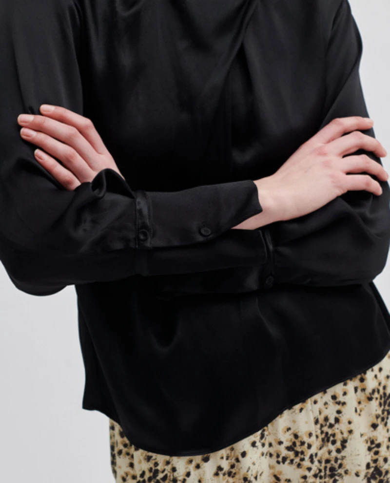 Second Female Fearless Black Blouse - Image 4