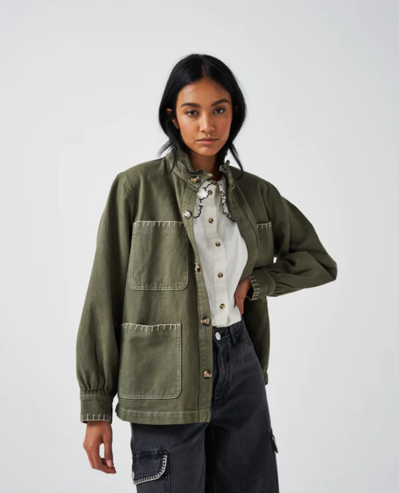 Seventy And Mochi Pablo Khaki Jacket - Image 4