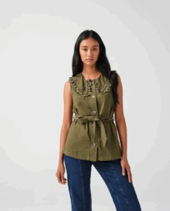 Seventy And Mochi Phoebee Pine Waistcoat