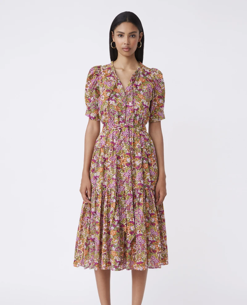 Suncoo Canelle Violine Dress