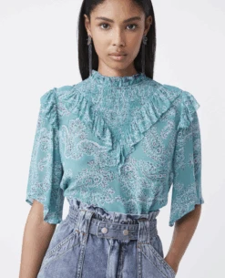 Suncoo Loeiza Aqua Green Shirt