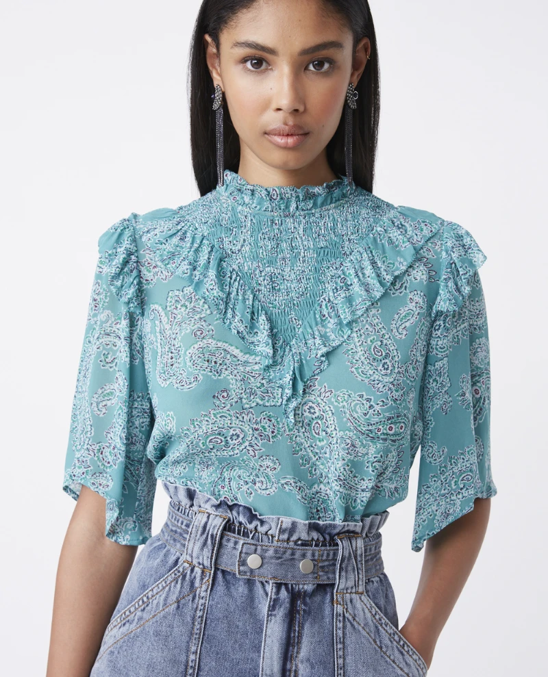 Suncoo Loeiza Aqua Green Shirt
