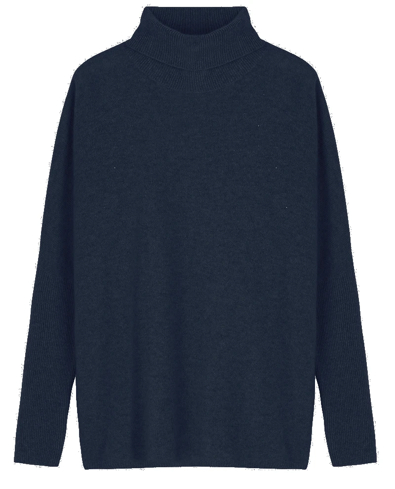 Absolut Cashmere Clara Navy Rollneck Knit