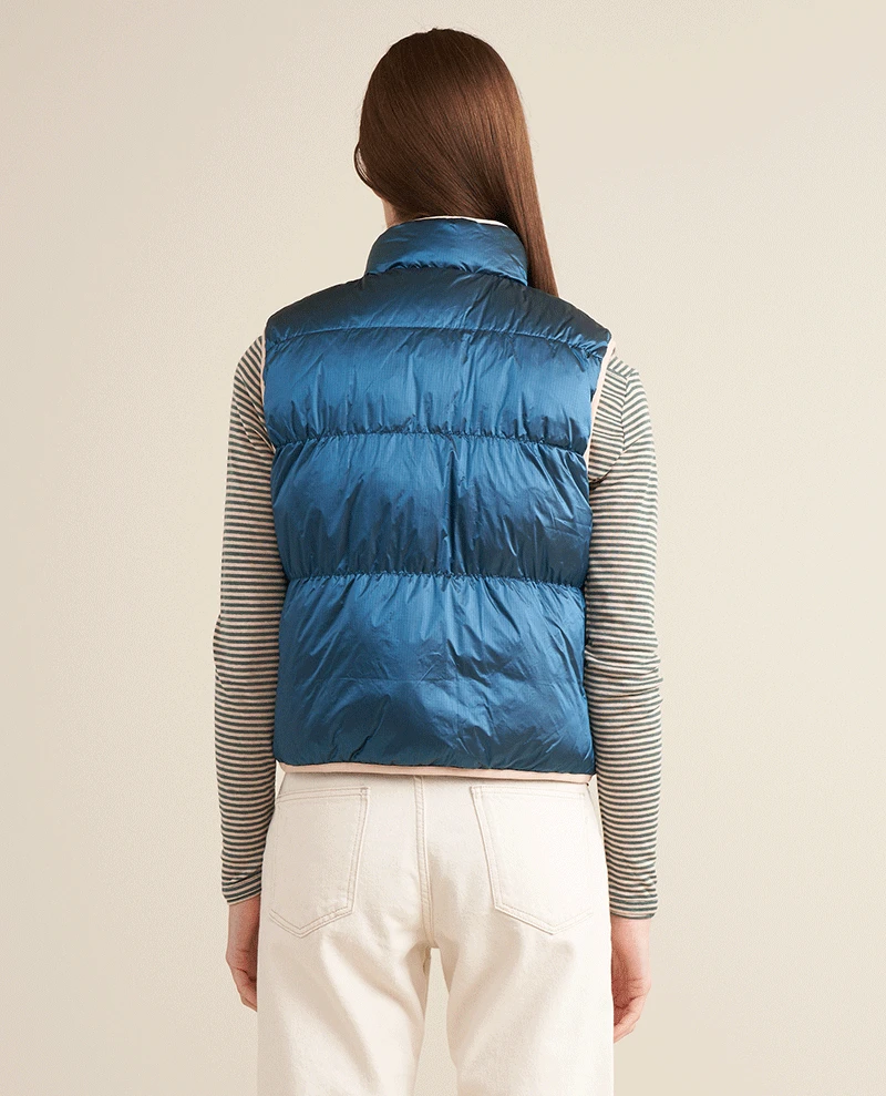 Bellerose Hansel Turquoise Reversible Gilet - Image 4