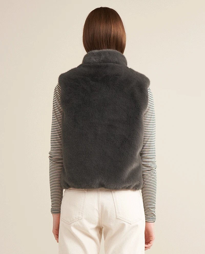 Bellerose Hansel Turquoise Reversible Gilet - Image 3