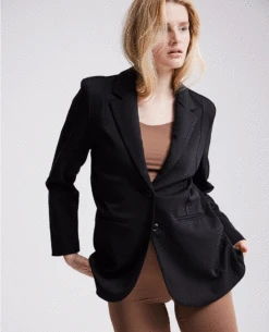 Ichi Kate Black Oversized Blazer