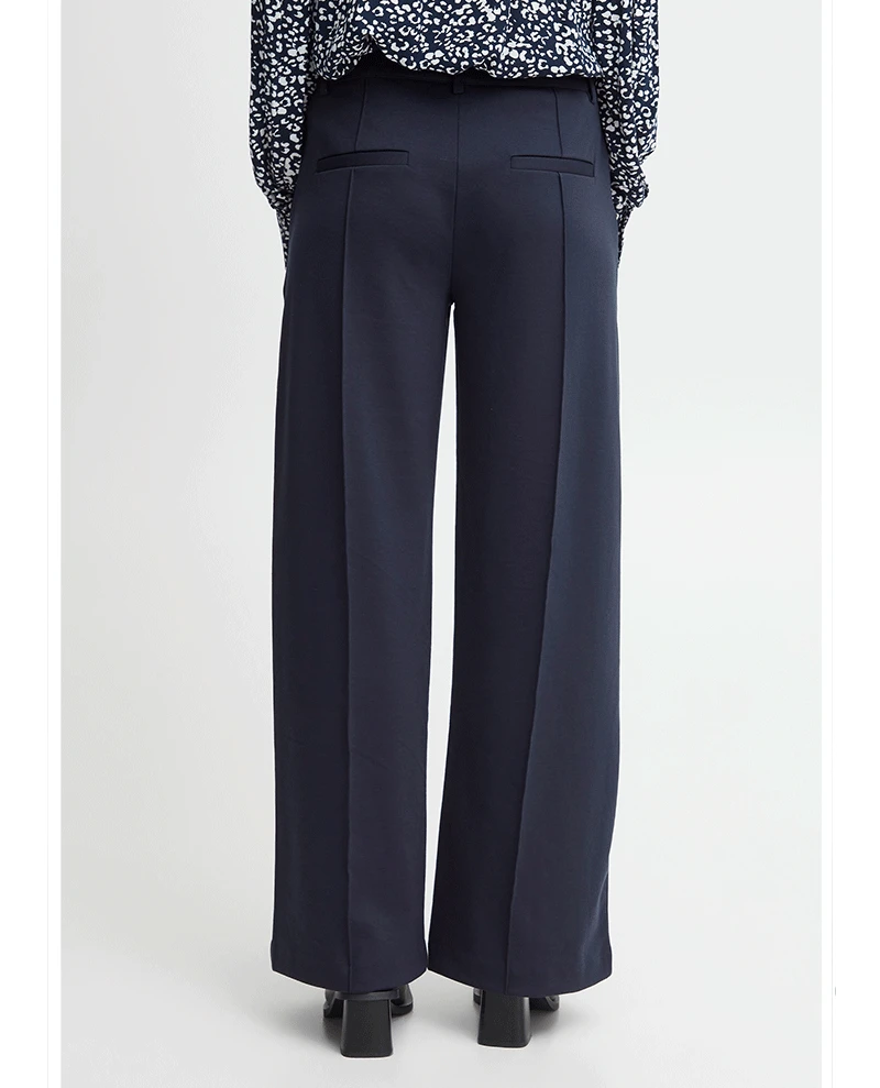 Ichi Kate Office Navy Trousers - Image 3