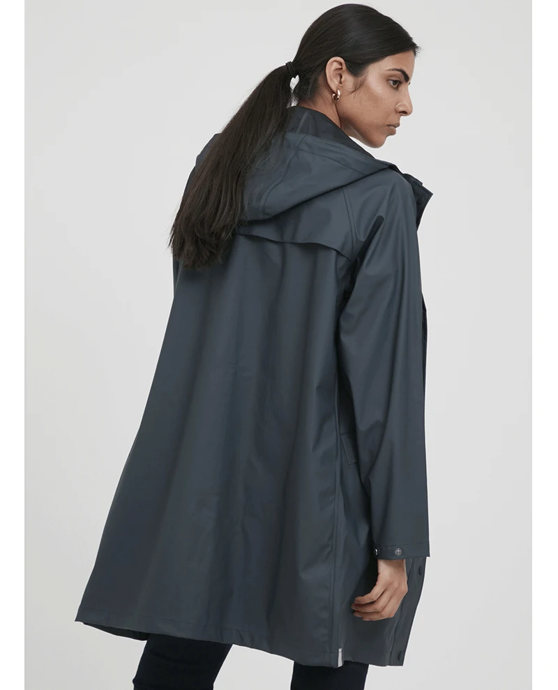 Ichi Tazi Navy Rain Jacket - Image 4