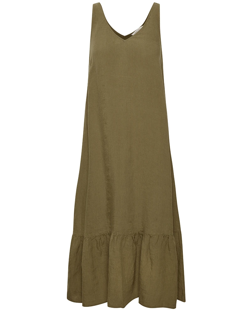 Part Two Ilu Olive Dress
