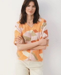 Part Two Brigitta Mandarin Orange Blouse