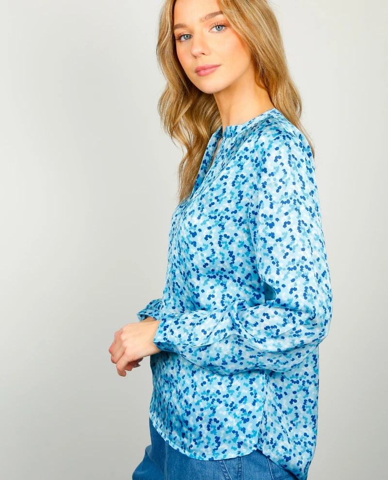 Primrose Park Sandy Open Blue Petal Shirt - Image 2