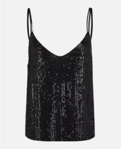 Second Female Black Shine Slip Top