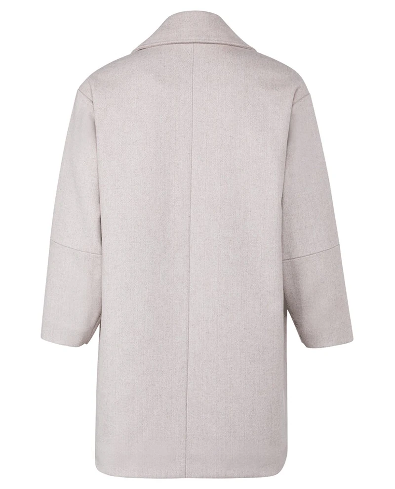 Yaya Ivory Oversized Coat - Image 2