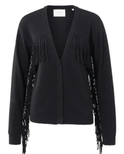 Yaya Phantom Fringed Cardigan