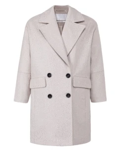 Yaya Ivory Oversized Coat